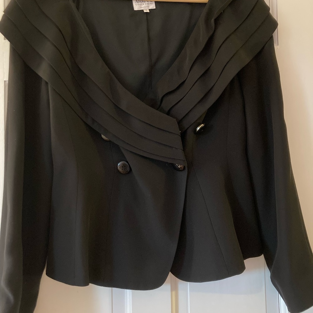 Black, silky, fancy jacket